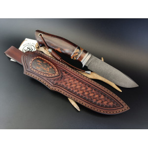 МЕДІУМ ексклюзивний ніж ручної роботи майстра студії СЕРГІЯ ДРОЗДА, купити замовити в Україні (Порошкова сталь S390 (66hrc)). Photo 2